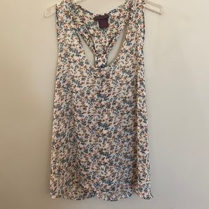 Fire Los Angeles floral flows tank top with tie back